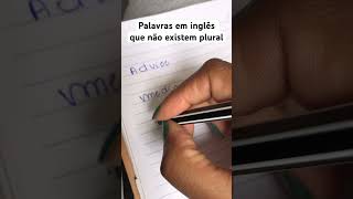 Vocabulário útil em inglês Palavras sem plural speakenglish learnenglish [upl. by Garey]