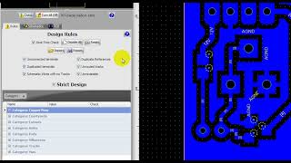 38 Die erste Platine entwerfen 8 Design Fehlerprüfung Design Rule Check [upl. by Anaitsirc]