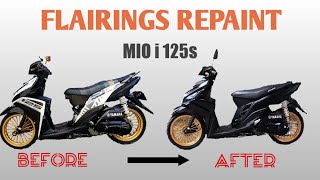 How to Repaint Fairings  MIO i 125s [upl. by Hairahs]