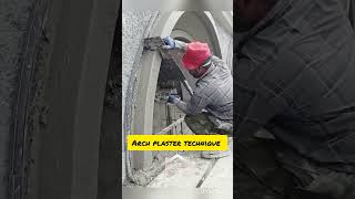 K390 Arch plaster technique 😱😱😱🔥shorts construction [upl. by Oile738]