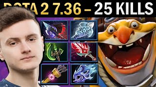 Techies Gameplay Miracle with 25 Kills and Bloodthorn  Dota 736 [upl. by Elgna]