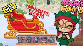 DESBLOQUEO EL TRINEO DE SANTA CLAUS EN LA NUEVA ACTUALIZACION DE AVATAR WORLD [upl. by Yotal]