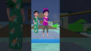 arey Mummy pakro pakroo pakrooo comedytimetoons funny comedy animated 3danimation bhabhicomedy [upl. by Zehe]