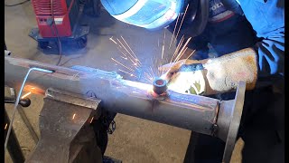 How To Pipe Weld Tips amp Tricks 3quot MIG Pipe Welding Fabrication [upl. by Olympias639]