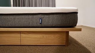 An Oak and Plywood Bed Frame With an Ecosa Mattress [upl. by Ignatius579]