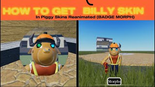 How To Get Construction Billy Skin In Piggy Skins Reanimated [upl. by Nodnarbal]