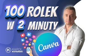 Tworzenie 100 rolek na media społecznościowe w 2 minuty [upl. by Dyche570]