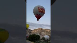 Cappadocia Hot Air Balloon Ride 🇹🇷🎈 cappadocia turkey hotairballoon up view türkiye [upl. by Rorrys]