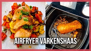 Varkenshaas bereiden in de Airfryer met Vleesthermometer [upl. by Lordan]