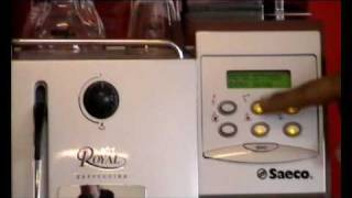 How to Clean your coffee machine Saeco Royal Cappuccino [upl. by Alleuqcaj]