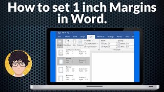 How to set 1 inch Margins in Word [upl. by Tine65]