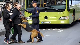 Police against anarchists in Oslo Norway [upl. by Asaret]