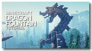 Minecraft How to Build a Dragon Statue Fountain [upl. by Carrelli]