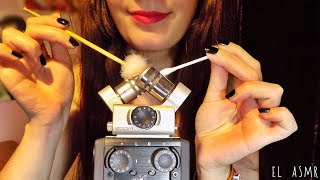 ASMR Intense EAR CLEANING Sound No Talking zoom h6 [upl. by Atinnek588]