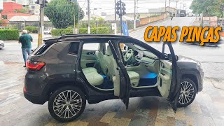 Capas Pinças Freio Cinza Jeep Compass Limited 2023 0km [upl. by Drofyar]