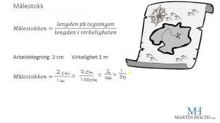 Matematikk 1P Geometri  Målestokk [upl. by Darooge]