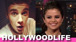 Justin Bieber Cries Selena Gomez Disses Justin On David Letterman [upl. by Icaj]