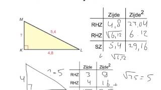 Rechthoekszijde berekenen [upl. by Nirre]