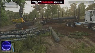 farming simulator 25 logging with RubberSideDown [upl. by Nan120]