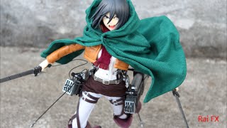 Attack on Titan Mikasa Ackerman 16 Scale RAH Medicom Toy Figure Review [upl. by Starling]