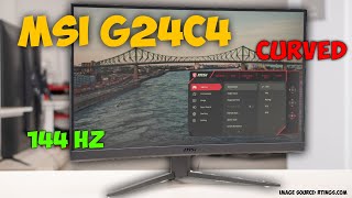 MSI G24C4 CURVED GAMING MONTOR 144HZ [upl. by Corneille646]