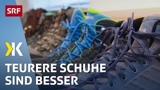 Wanderschuhe im Test Günstige Produkte schneiden nicht gut ab  2017  Kassensturz  SRF [upl. by Trebreh]