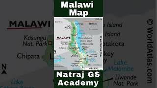 Malawi Map mapping currentaffairs shorts [upl. by Idnahs908]