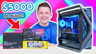 Building an INSANE 5000 Gaming PC Build 🚀 ft RTX 4090 amp ASUS Hyperion BTF [upl. by Anilas857]