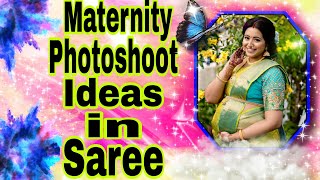 Pre Baby Photoshoot Ideas🤰  Maternity Photoshoot Poses In Saree  Must Watch  Poses Must Try [upl. by Onitsirc]