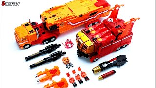 PRIMES ON FIRE Powermaster Optimus Prime Fire Guts MB06D Full Version [upl. by Nedah167]