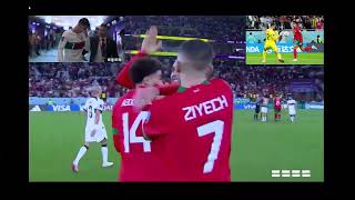 Morocco VS Portugal Aboukhlal Miss Ziyech Reaction and Cristiano Ronaldo Crying 😥 [upl. by Daniala]