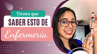 5 cosas que debe saber un estudiante de enfermería [upl. by Attenhoj108]