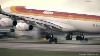 Iberia A340 ECGQK [upl. by Nedgo]