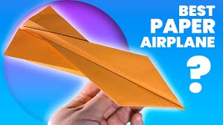 How to Make the Ultimate Paper Airplane That Flies Far BEST PAPER AIRPLANE ✈️🛩️💥 [upl. by Phineas]