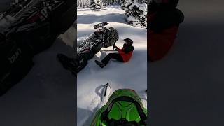 Check out the full episode Crunched into a tree 😳 LynxSnowmobiles skidoo snowmobile skidoo [upl. by Johns]