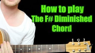 How to Play  F Diminished Chord Guitar [upl. by Clausen]