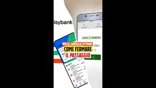 Ora cè un modo per fermare il passaggio da Intesa San Paolo a Isybank [upl. by Beitnes719]