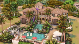 THE RIVIERA RETREAT HOUSE 🌴🌊⛱️ The Sims 4 Speed Build [upl. by Mancino]