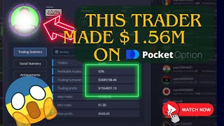 Pocket Option Social Copytrading Video 5 This Trader Made US156 Million Trading Binary Options [upl. by Merwyn]