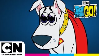 Dog Sitting Krypto  Teen Titans Go cartoonnetworkuk [upl. by Janaye]