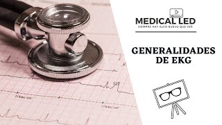 GENERALIDADES DE ELECTROCARDIOGRAMA Derivaciones y trazos [upl. by Austina124]