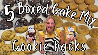 5 Amazing Box Cake Mix COOKIE Recipes that will Blow Your MIND  DoctoredUp Box Cake Mix Recipes [upl. by Oza]