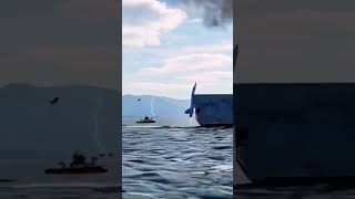 Fighter pilot ejects after failed landing on aircraft carrier [upl. by Nosreip]