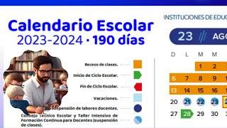 CALENDARIO ESCOLAR 2023 2024 DEL ESTADO DE GUANAJUATO [upl. by Feinleib]