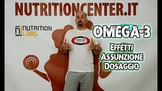 Integratori di OMEGA3 a cosa servono Assunzione e Benefici  NutritionCenterit [upl. by Eillib418]