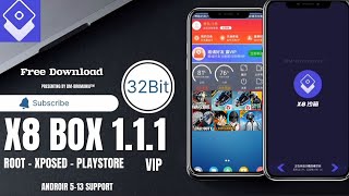 X8 Box v114 32bit Virtual Root Xposed Playstore amp Magisk vip [upl. by Donni575]