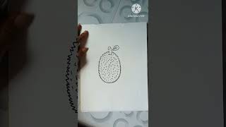 How to draw a jackfruit drawing [upl. by Atiuqes]