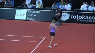 Champ Point Maria Sharapova vs Victoria Azarenka  Porsche Tennis Grand Prix 2012 [upl. by Britteny]