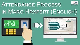 Attendance management System in Marg Hrxpert payroll Software English [upl. by Aened364]