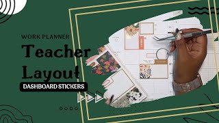 Teacher Layout for my work planner Using DASHBOARD stickers [upl. by Atekehs]